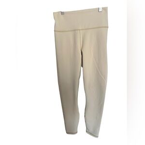 Like new!!! Fabletics Cream PowerHold Leggings